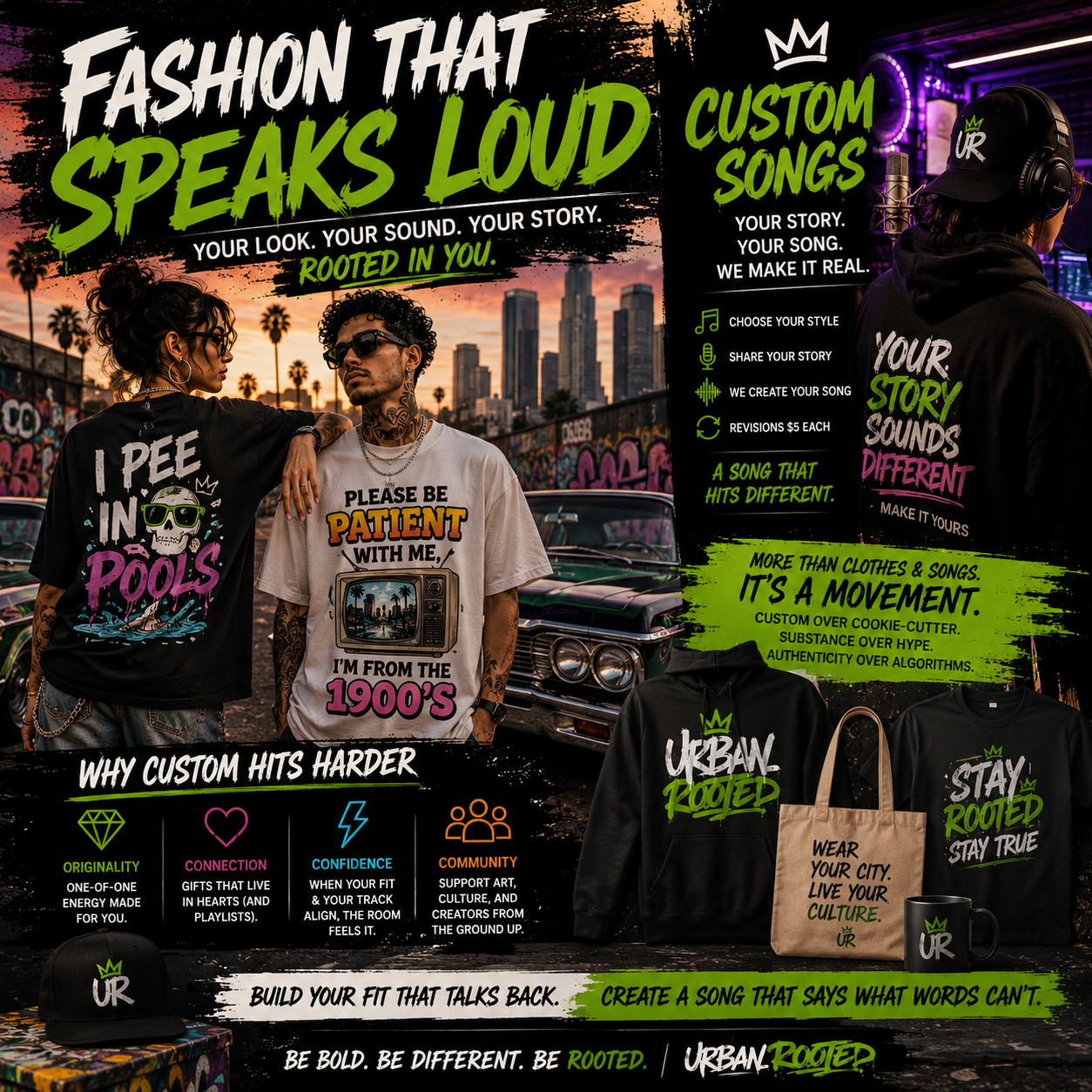 From Streetwear to Soundtracks: How Custom Fashion and Music Let You Write Your Own Story